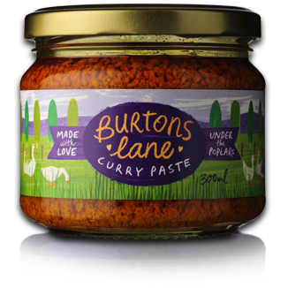 Burtons Lane Curry Paste, Tomato Kussaundi & Brinjal Pickle Hero Image